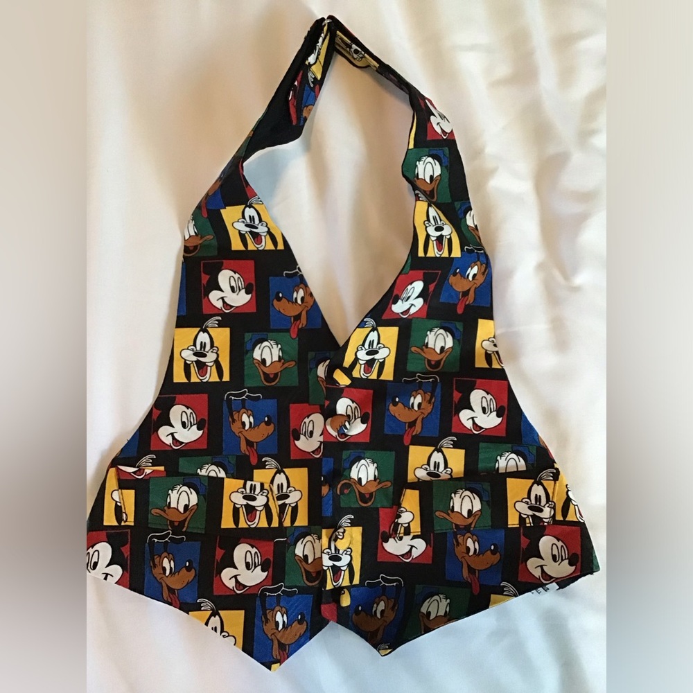 Kids Disney Cartoon Character Vest and bow tie